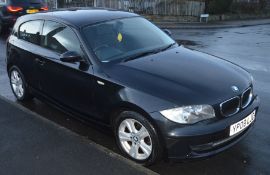 1 x 2008 BMW 1 Series 118d 3 Door Black 2l - £30 Per Year Road Tax - MOT Until January 2020 -