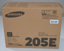 1 x Samsung MLT-D205E/ELS 205E Toner Cartridge - Black 10K Pages 5% Coverage - New and Unused -