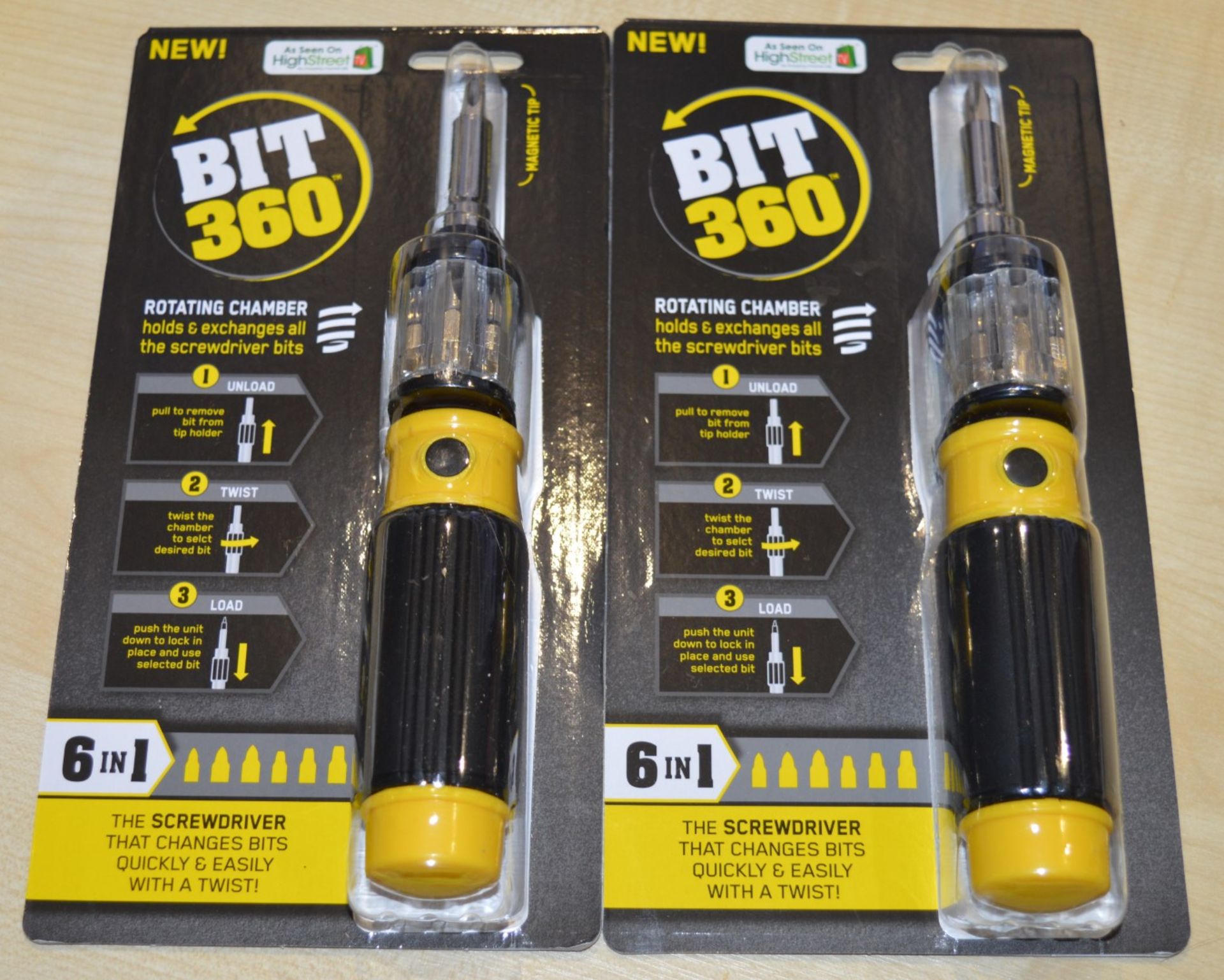 5 x Bit 360 All-in-One Screwdriver and Bit Set - The Screwdrive That Changes Bits Quickly and Easily - Image 5 of 7