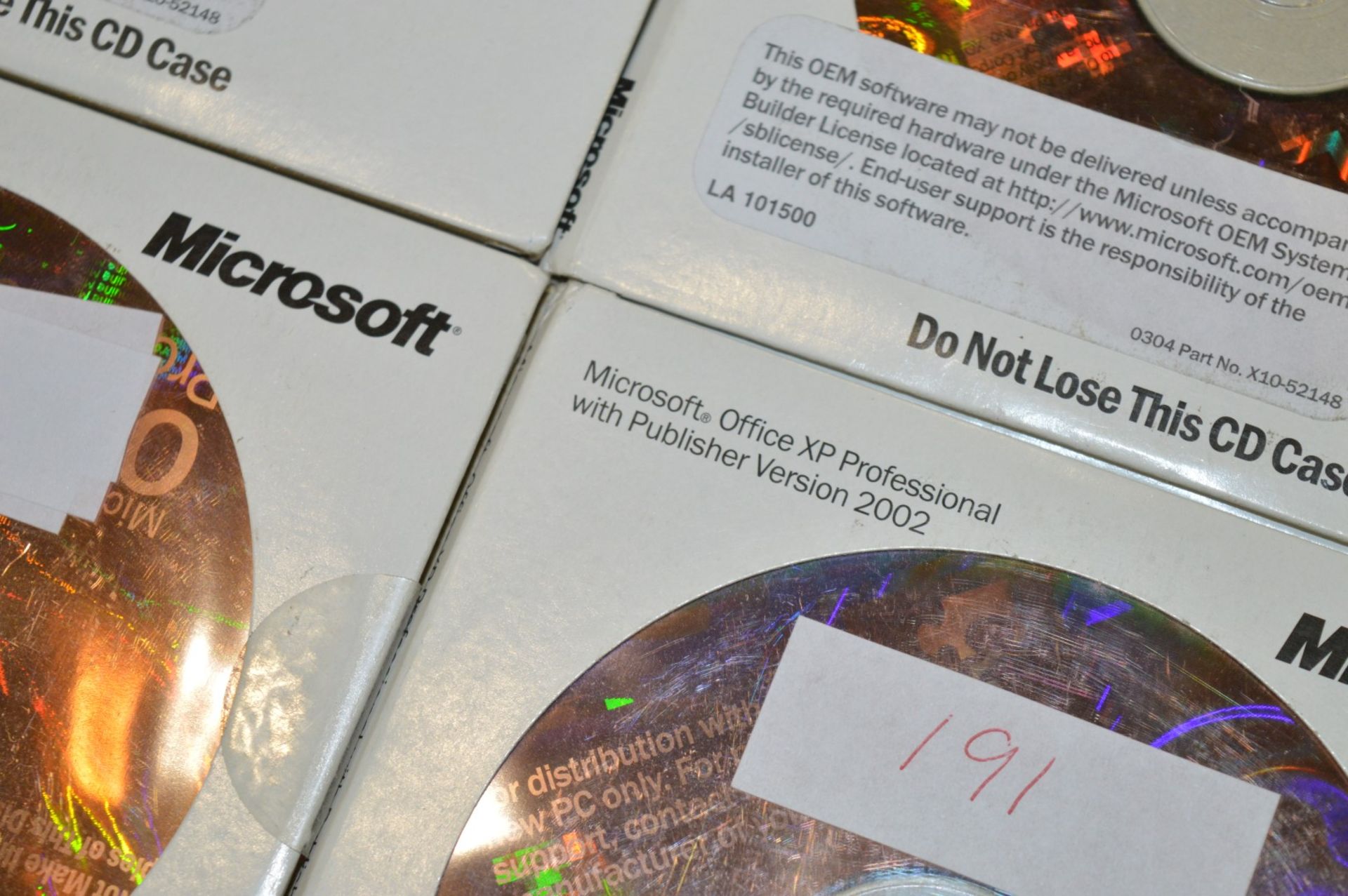 4 x Microsoft Office XP Proffesional With Publisher 2002 - Includes Installation Discs and COA - Image 2 of 2