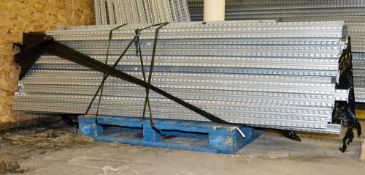 14 x Bays of Metalsistem Steel Modular Storage Shelving - Includes 65 Pieces - Recently Removed