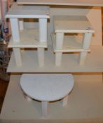 5 x Small Wooden Tables - Ref BB374 TF - CL351 - Location: Chorley PR6