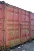 1 x Commercial 20ft Shipping / Storage Container - H256 x L604 x W243 cms - Comes in Good Condition