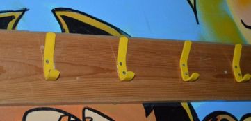 1 x Childrens Coat Hook Hanger - Includes 20 Coat Hooks - Ref BB329 PTP - CL351 - Location: Chorley