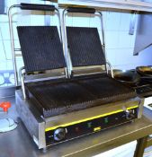 1 x Buffalo Stainless Steel Double Contact Grill - Width 54 cms - Ref BB485 1855 - CL351 - Location: