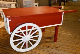 1 x Retail Display Cart in Red - H94 x W95 x D150 (204 with handles) cms - Ref BB376 TF - CL351 - Lo