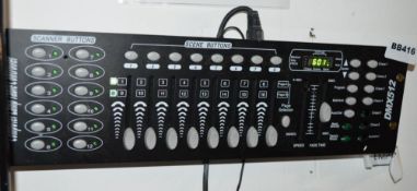 1 x DMX512 Controller Console For Stage Lighting - BB416 TF - CL351 - Location: Chorley PR6