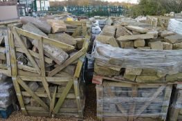 4 x Pallet Crates of Various Rocks For Garden Rockery Displays or Garden Ponds - BB000 OS - CL351 -