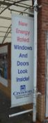 2 x Wall Mounted Banners - H240 x W77 cms - Ref BB798/800 OS - CL351 - Location: Chorley PR6