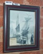 1 x Framed Maritime Picture - 28 x 34 cms - Ref BB126 SF - CL351 - Location: Chorley PR6