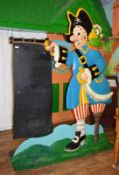 1 x Puddletown Pirate Notice Board - Huge 7.7ft Size - H235 x W190 cms - Ref BB338 PTP - CL351 - Loc