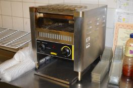 1 x Buffalo Double Slice Conveyor Toaster With Stainless Steel Finish - H41 x W37 x D75 cms - Ref