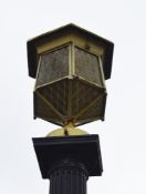 1 x Vintage Ornate Outdoor Light Post in Black and Gold - Approx Height 400cm - Ref BB000 OS - CL351