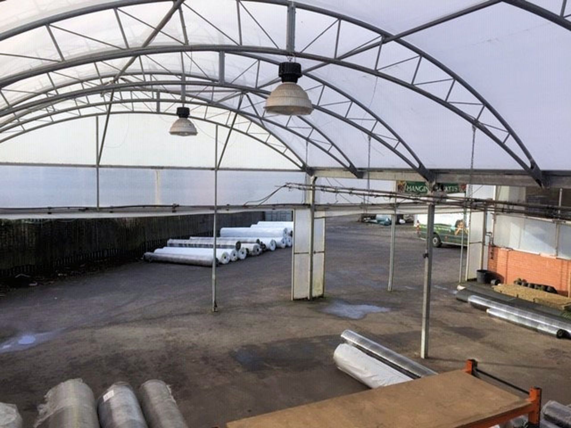1 x 3 Bay Galvanised Steel Northern Polytunnel Canopy - Location: Blackburn BB1 Consists of 3 bays - Image 2 of 17