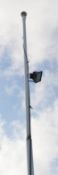 1 x Extendable Flag Pole With Night Light - Ref BB799 OS - CL351 - Location: Chorley PR6