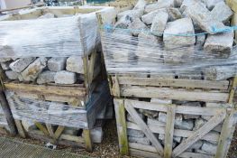 4 x Pallet Crates of Granite Rocks For Garden Rockery Displays - BB000 OS - CL351 - Location: Chorle