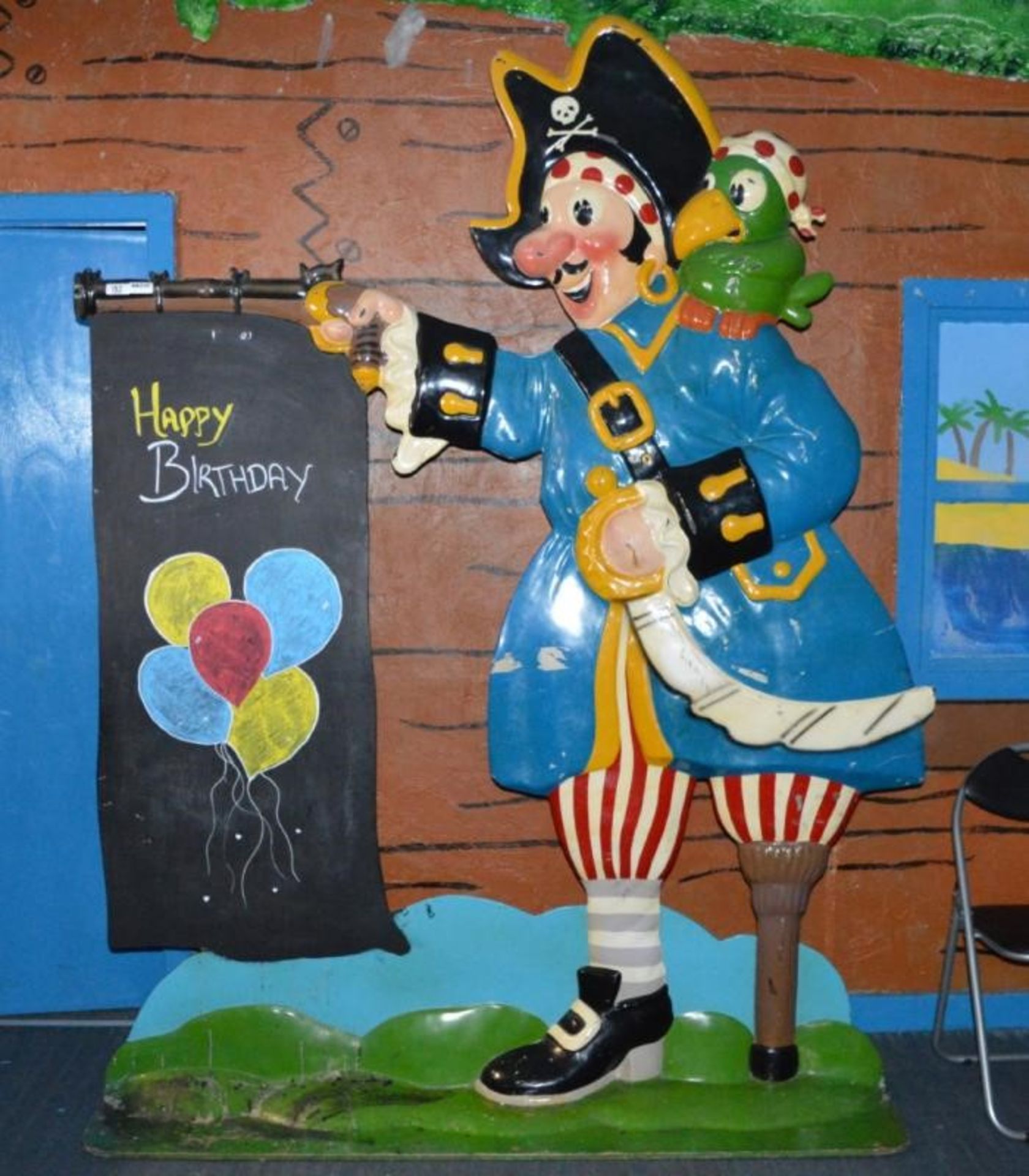 1 x Puddletown Pirate Notice Board - Huge 7.7ft Size - H235 x W190 cms - Ref BB229 PTP - CL351 - Loc