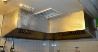 1 x Stainless Steel Ceiling Mounted Extractor Canopy - Ref BB315 PTP - CL351 - Location: Chorley PR6