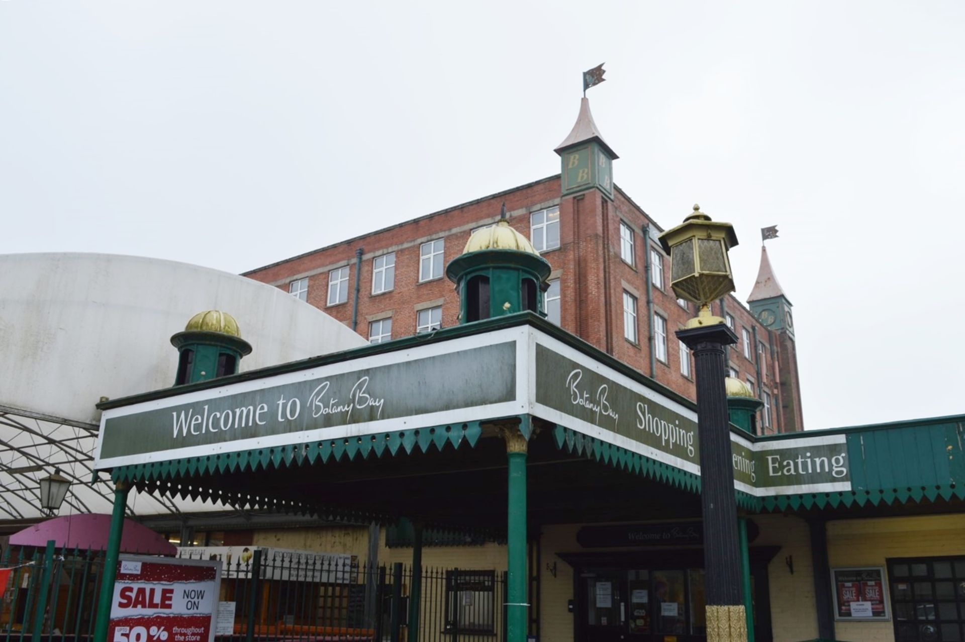 1 x Botany Bay External Door Entrance Canopy Ornate Pillars, Timber Frame Roof and Five Turrets - - Image 6 of 16