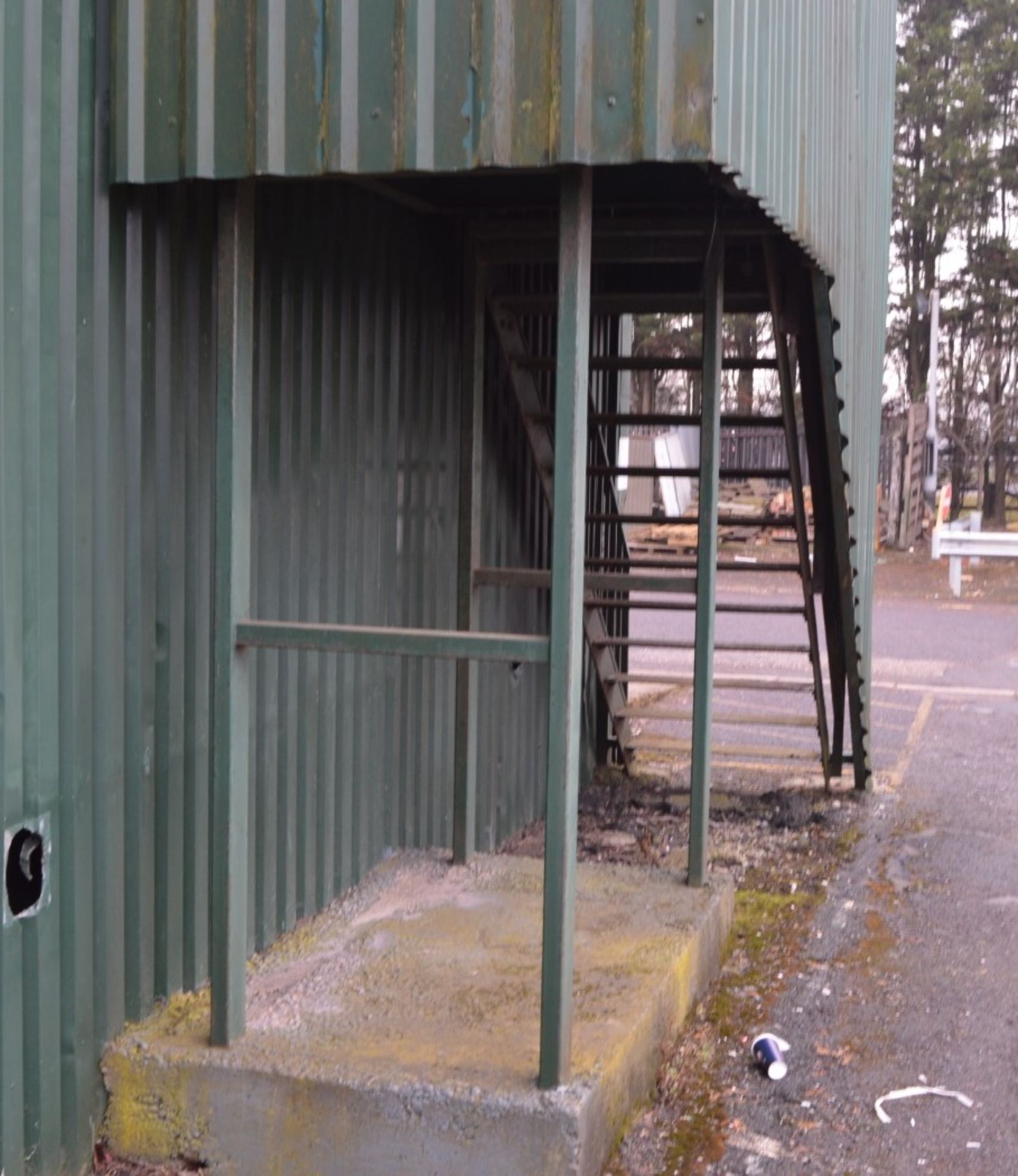 1 x External Fire Escape Stairs With Enclosure - Ref BB000 OS - CL351 - Location: Chorley PR6Stair - Image 3 of 11