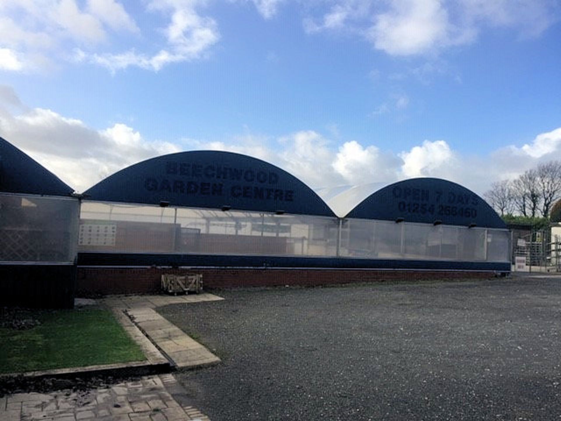 1 x 3 Bay Galvanised Steel Northern Polytunnel Canopy - Location: Blackburn BB1 Consists of 3 bays