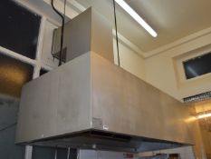 1 x Stainless Steel Canopy Extractor Hood With Filters - H60 x W220 x D101 cms - Ref BB493 1855 -
