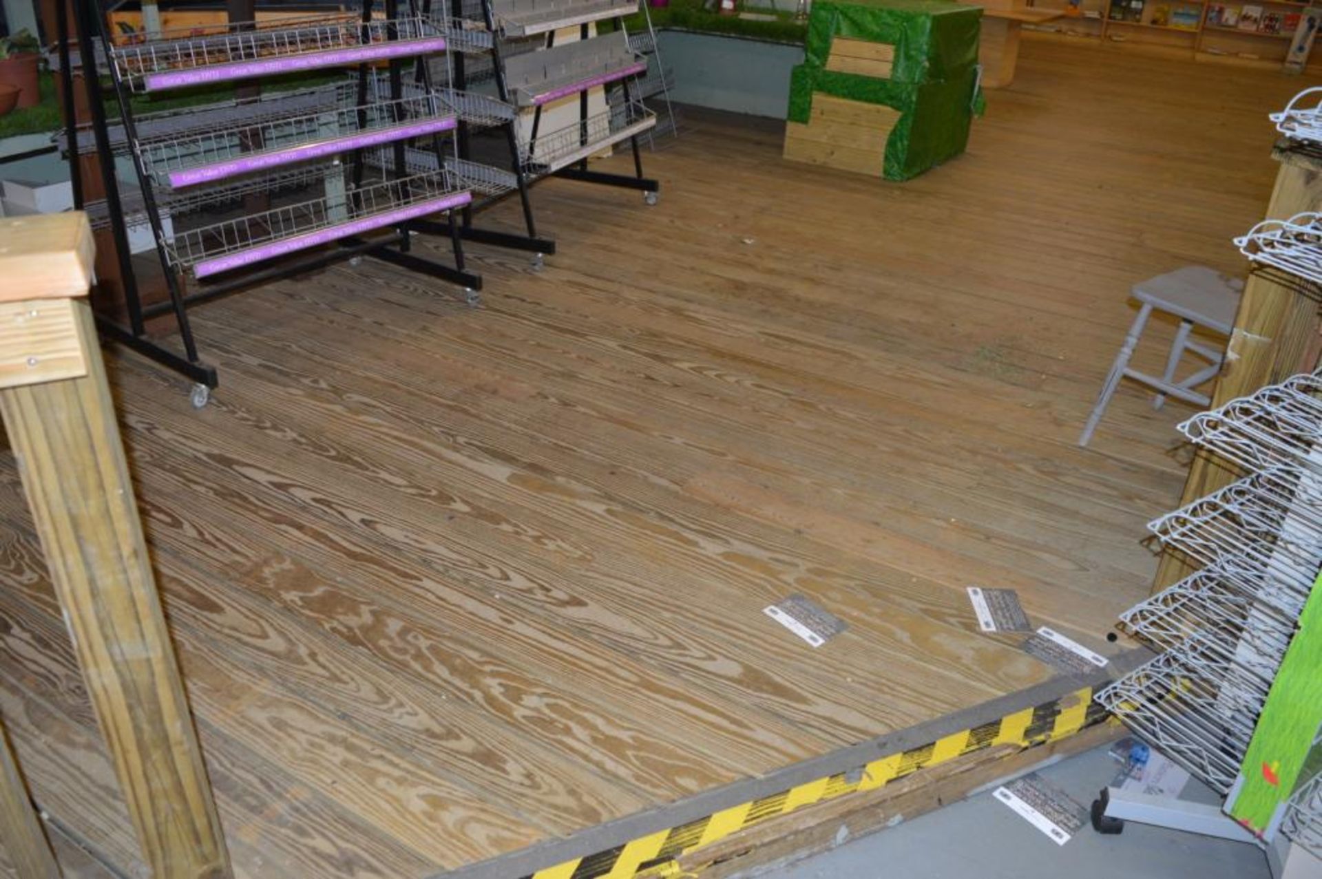 1 x Large Area of Raised Floor Decking - Indoor Use Only So in Very Good Condition - Features Fencin - Image 9 of 12