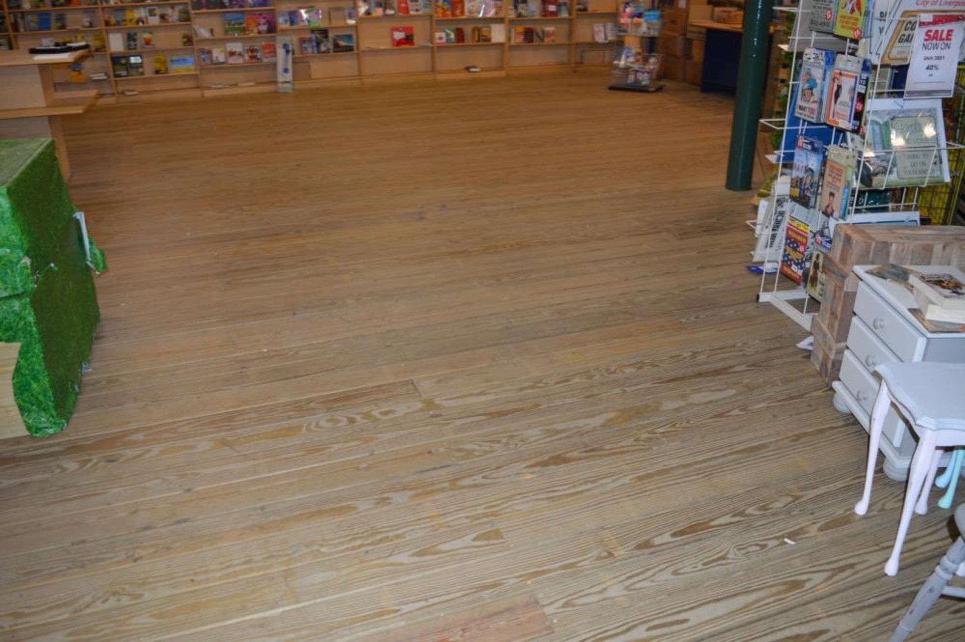 1 x Large Area of Raised Floor Decking - Indoor Use Only So in Very Good Condition - Features Fencin - Image 4 of 12