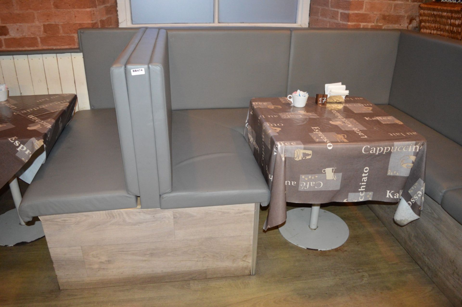 1 x Large Collection of Contemporary Restaurant Seating With Driftwood Finish and Grey Faux - Image 28 of 30