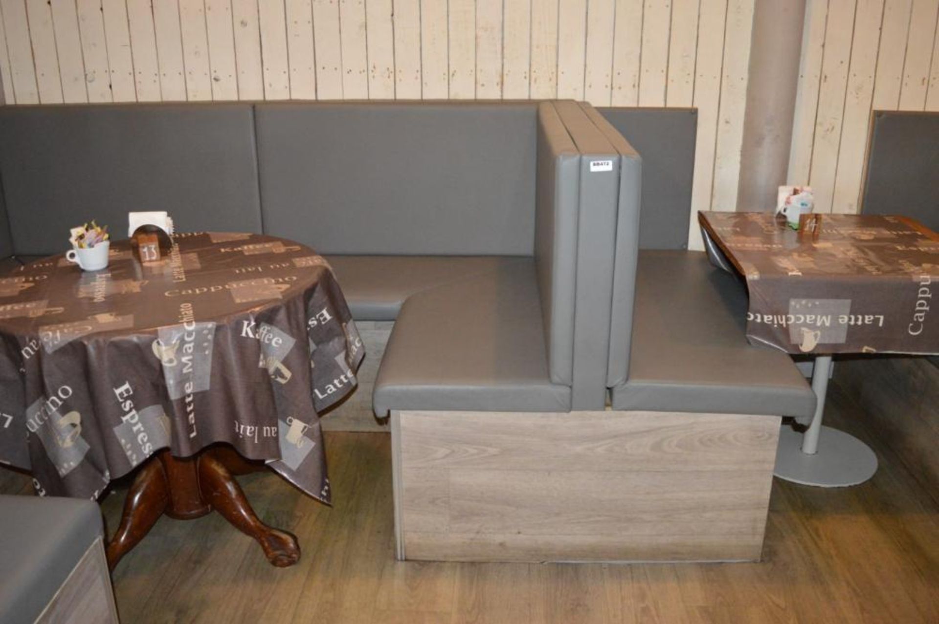 1 x Large Collection of Contemporary Restaurant Seating With Driftwood Finish and Grey Faux - Image 2 of 30