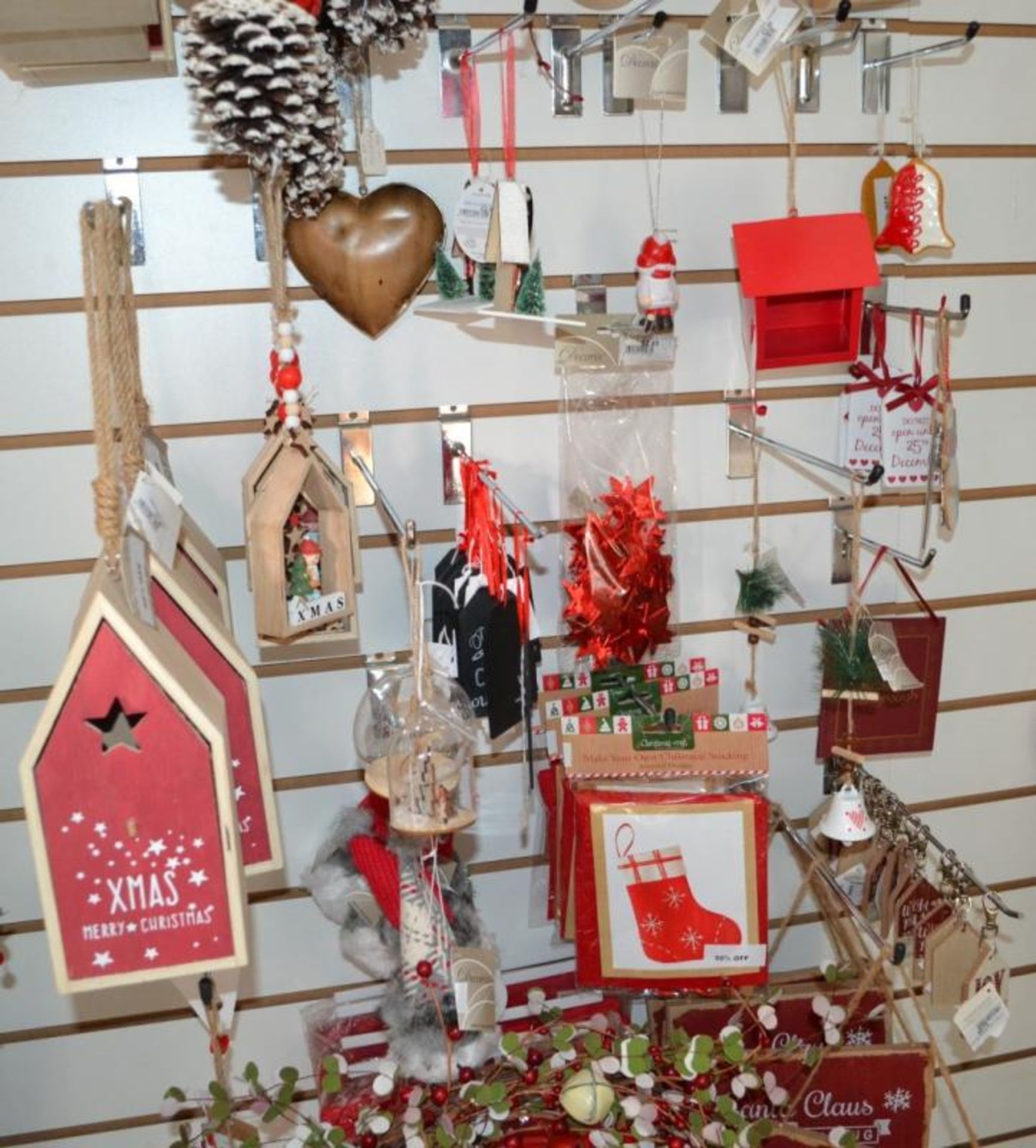 Approx 70 x Assorted Items Of Christmas Resale Stock - Selection As Shown, Mostly Wooden Decorations - Image 3 of 4