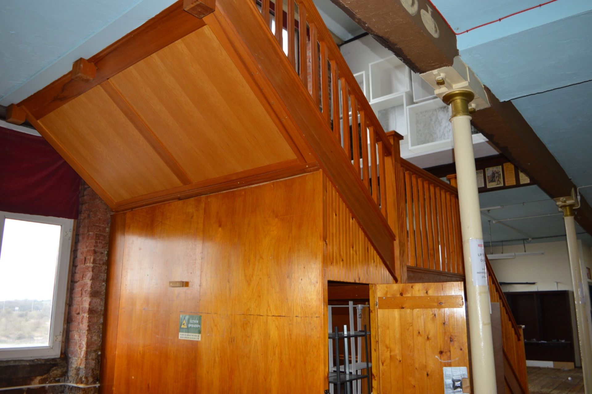 1 x Solid Timber Double Staircase - H374 x W275 x L620 cms - Ref BB000 - CL351 - Location: Chorley - Image 5 of 10