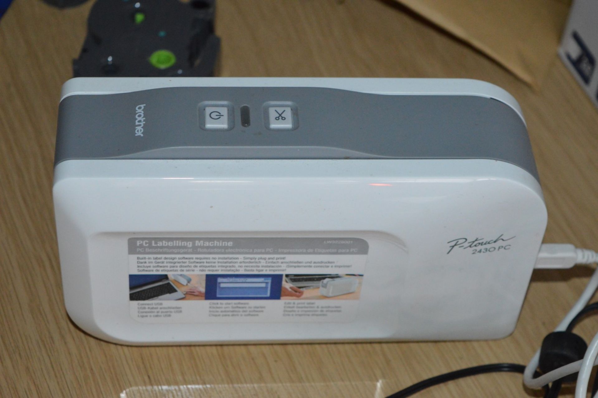 1 x Brother P-Touch 2430 PC Labelling Man - Boxed With Charger and Spare Ink Packs - Ref BB1662 FO - - Image 4 of 4