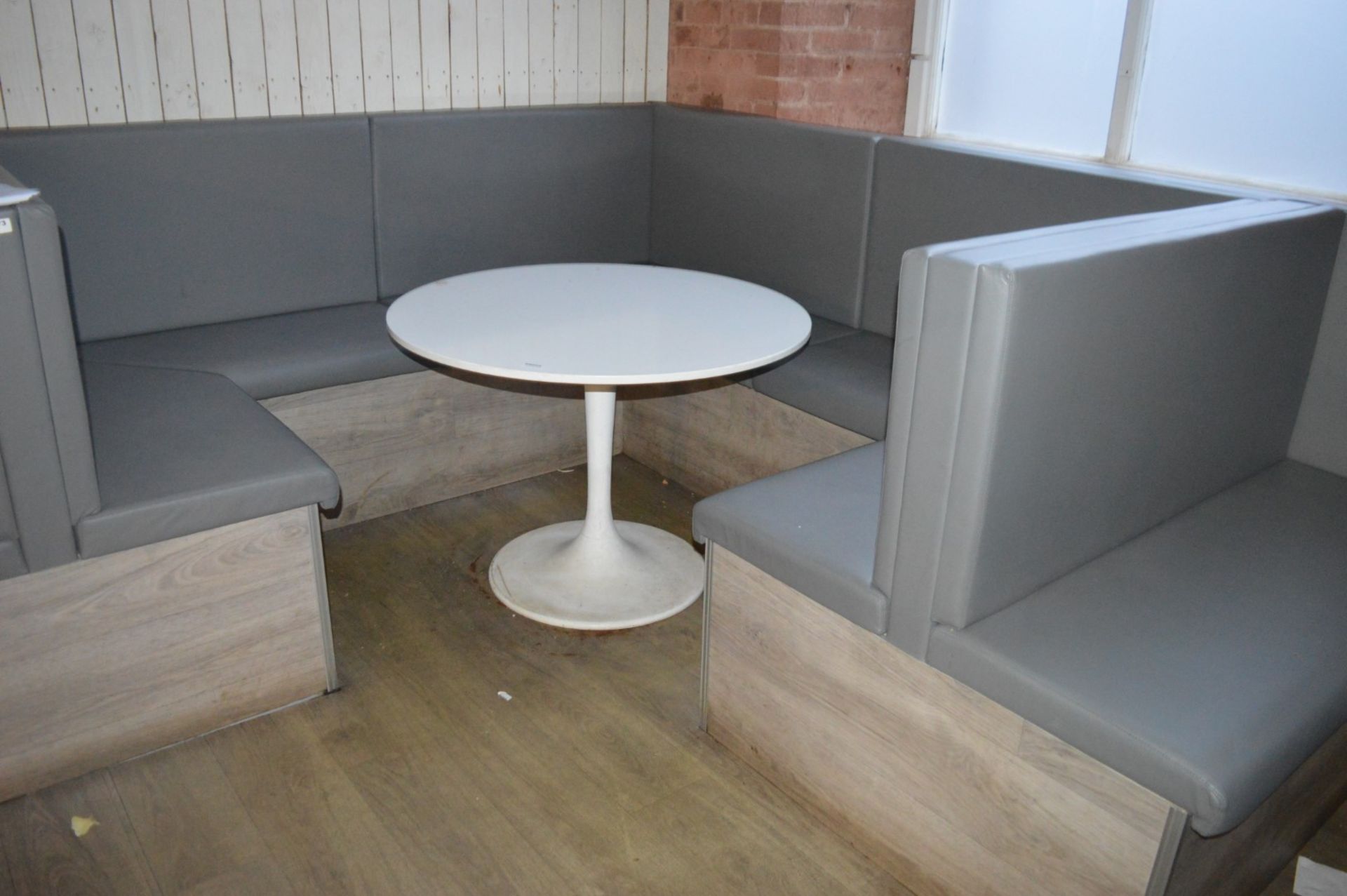 1 x Large Collection of Contemporary Restaurant Seating With Driftwood Finish and Grey Faux - Image 12 of 30