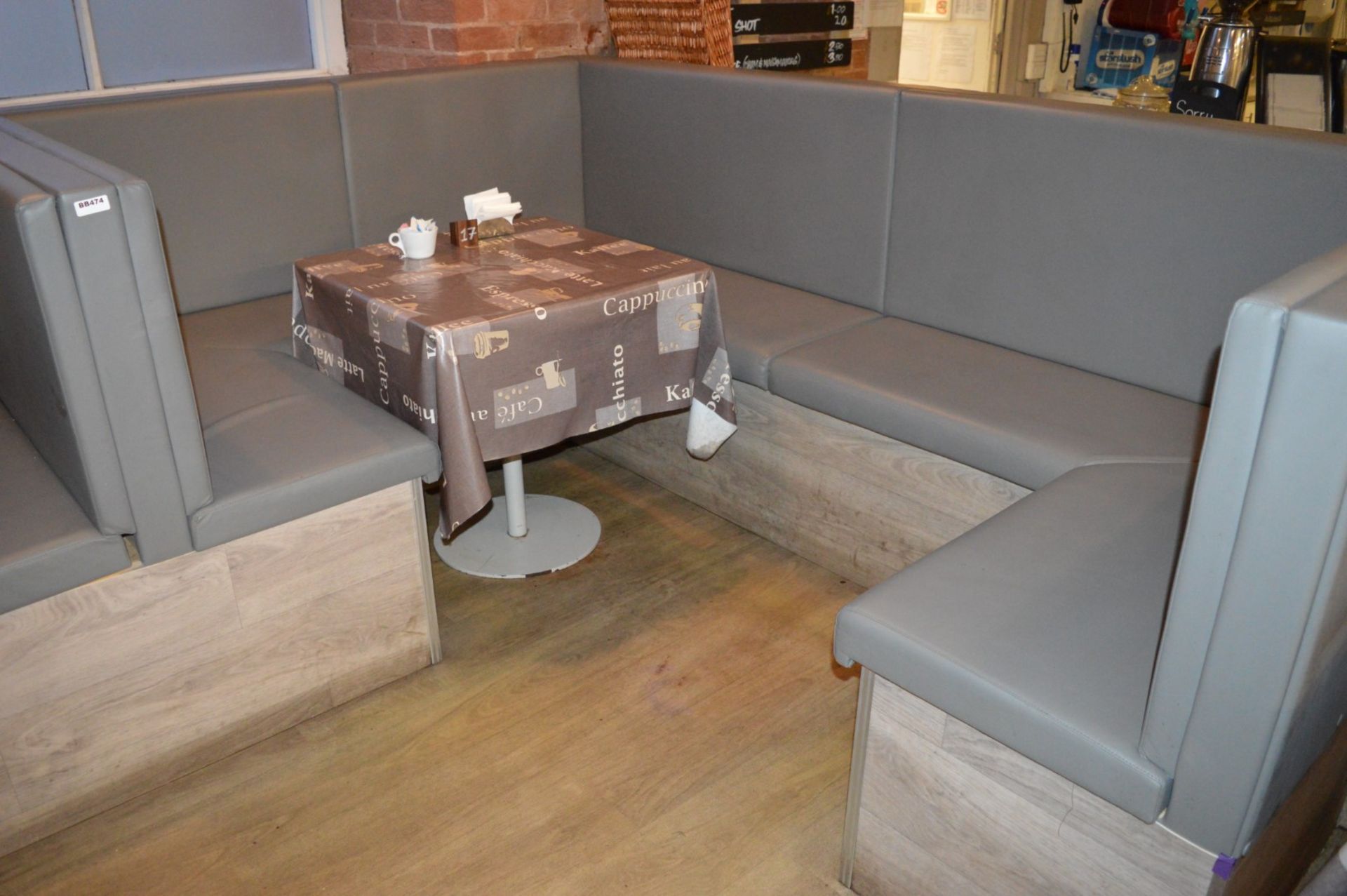 1 x Large Collection of Contemporary Restaurant Seating With Driftwood Finish and Grey Faux - Image 25 of 30