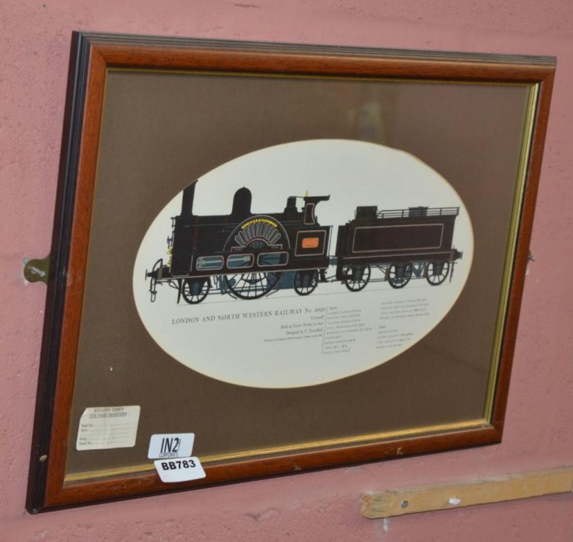 2 x Steam Train Pictures - Ref BB783/780 - CL351 - Location: Chorley PR6