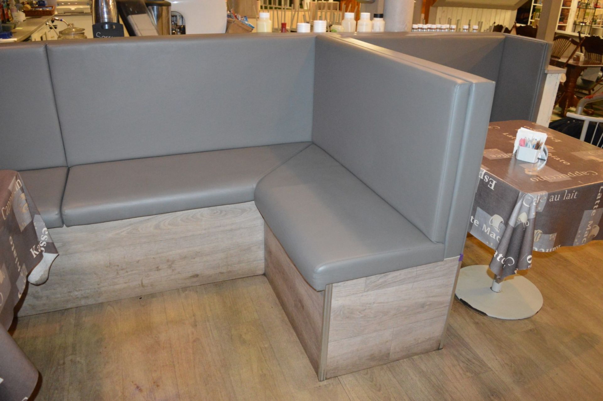 1 x Large Collection of Contemporary Restaurant Seating With Driftwood Finish and Grey Faux - Image 30 of 30