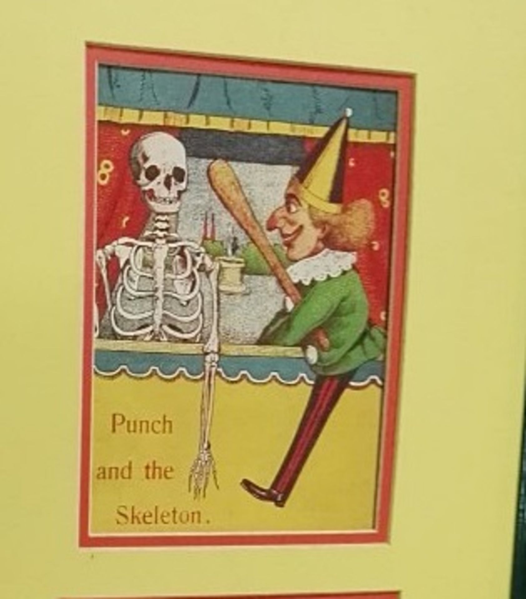 1 x 'Punch And The Skeleton' Framed Picture - Dimensions: H54 x W29cm - Ref M553 / BC - Image 2 of 3