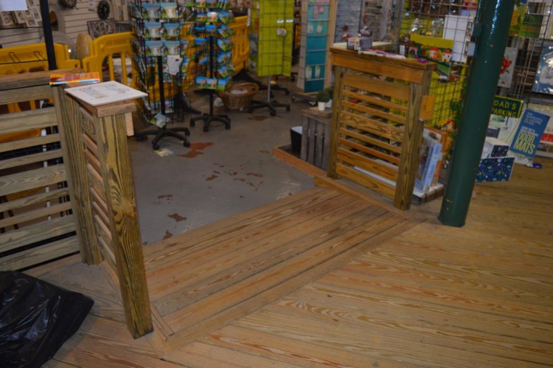 1 x Large Area of Raised Floor Decking - Indoor Use Only So in Very Good Condition - Features Fencin - Image 11 of 12