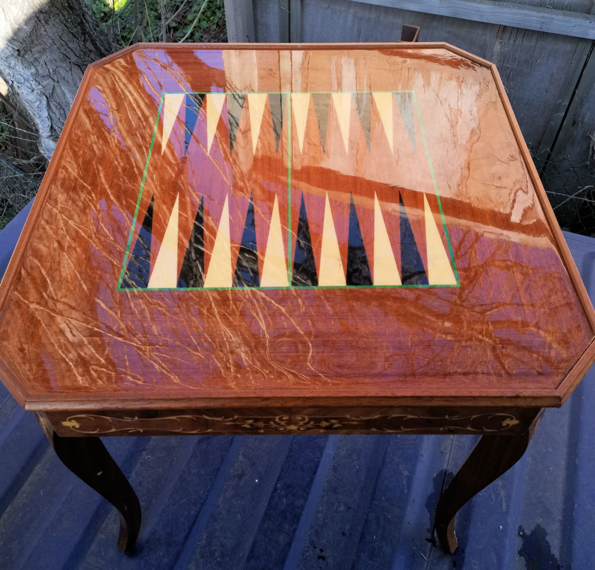 1 x Italian Marquetry Games Table - Dimensions: 780 x780 mm - CL355 - Location: Great Yarmouth - Image 5 of 6