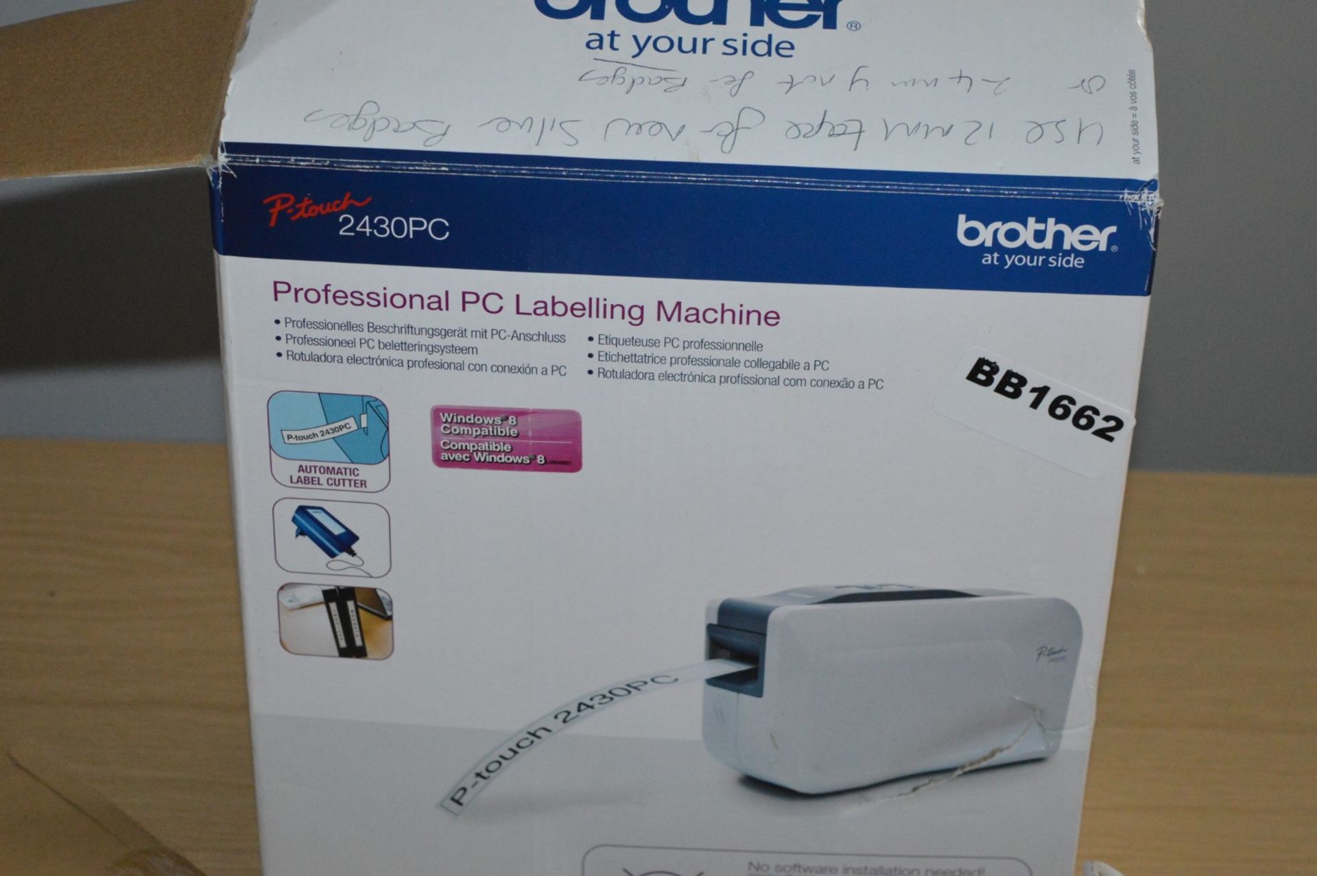 1 x Brother P-Touch 2430 PC Labelling Man - Boxed With Charger and Spare Ink Packs - Ref BB1662 FO - - Image 2 of 4