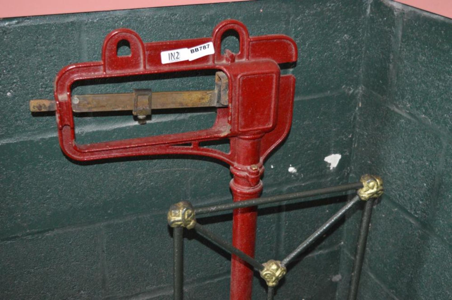 1 x Antique Floor Standing Weighing Scales by Day & Millward of Birmingham - Platform Size 24 x 24 I - Image 4 of 5