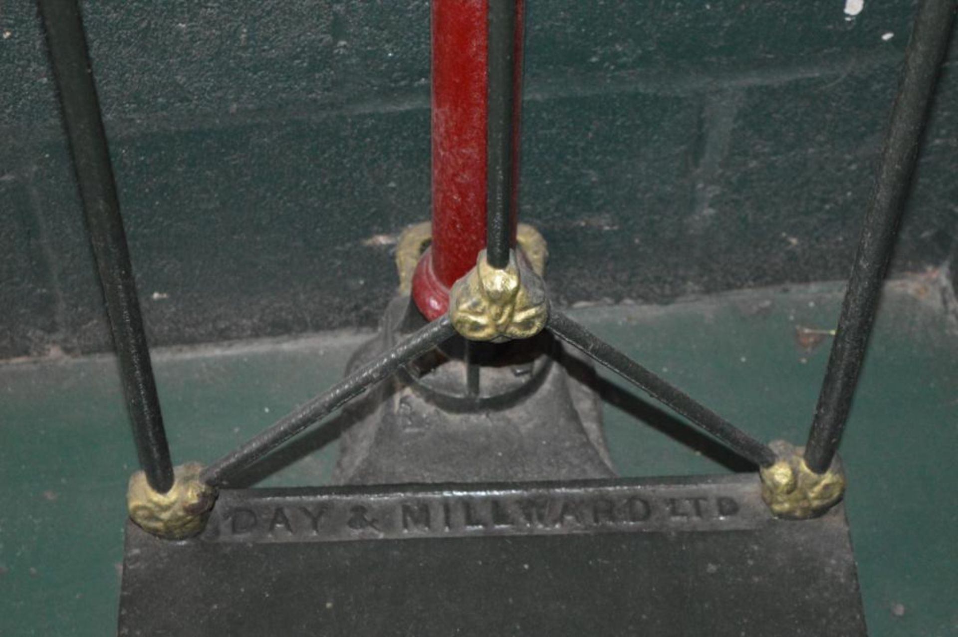 1 x Antique Floor Standing Weighing Scales by Day & Millward of Birmingham - Platform Size 24 x 24 I - Image 2 of 5