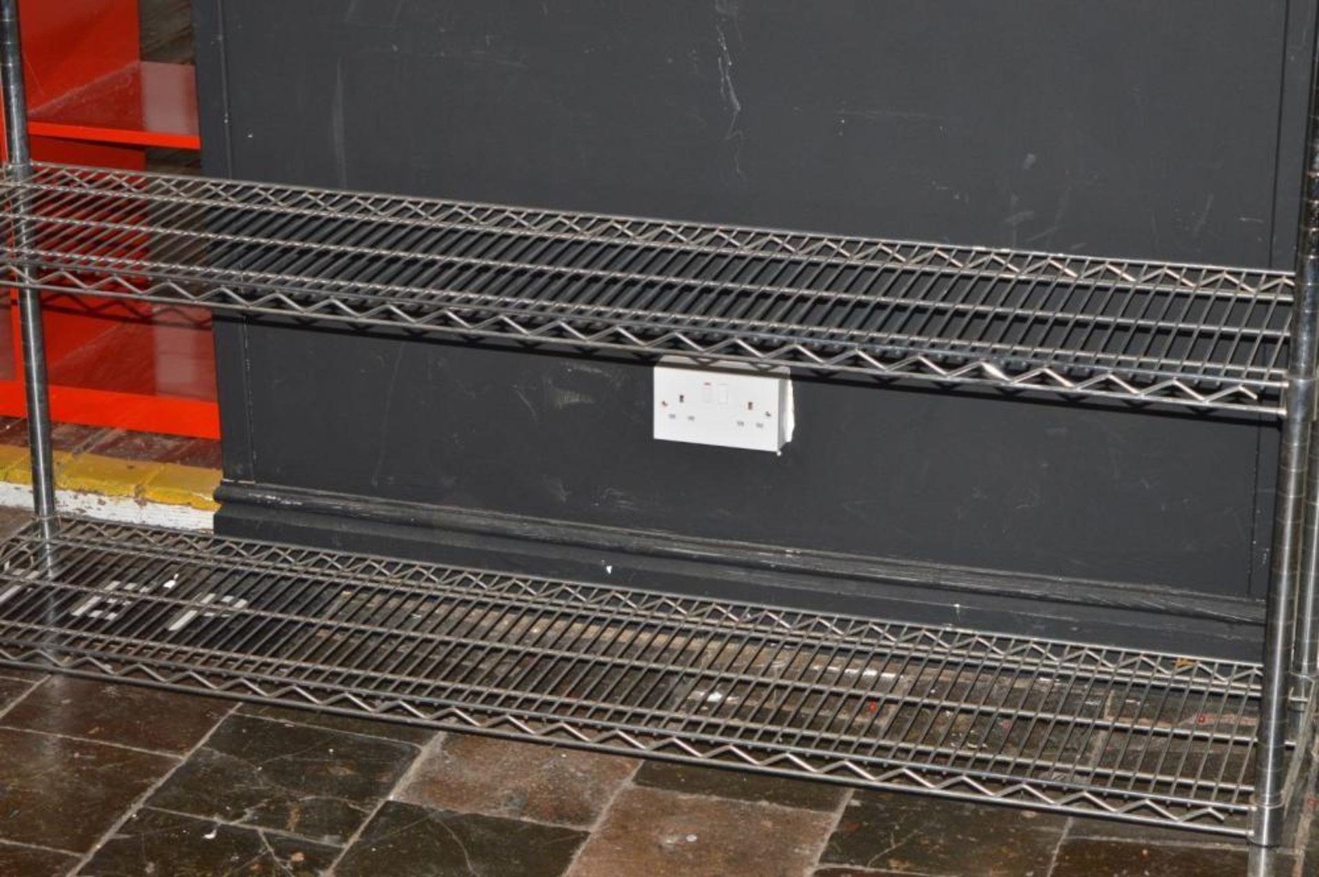 1 x Four Tier Commercial Kitchen Wire Shelving Rack - H185 x W153 x D46 cms - Used For None Food Sto - Image 3 of 3