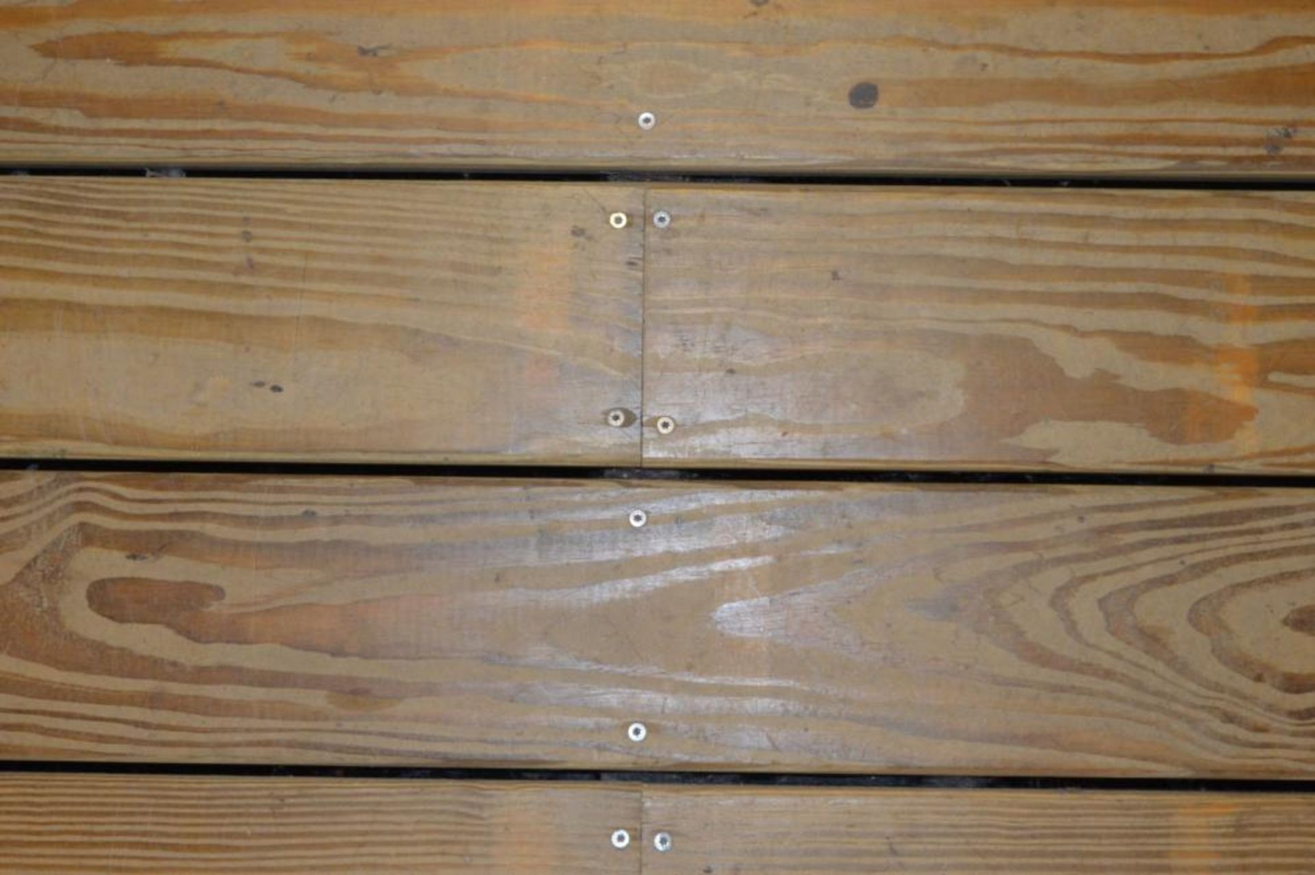 1 x Large Area of Raised Floor Decking - Indoor Use Only So in Very Good Condition - Features Fencin - Image 3 of 12