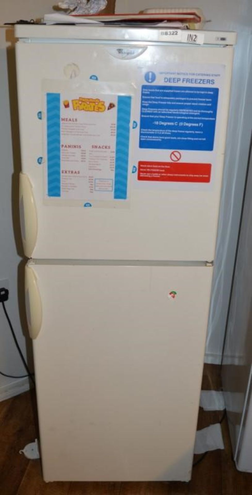 1 x Whirlpool Fridge Freezer - Ref BB322 PTP - CL011 - Location: Chorley PR6 - Image 2 of 2