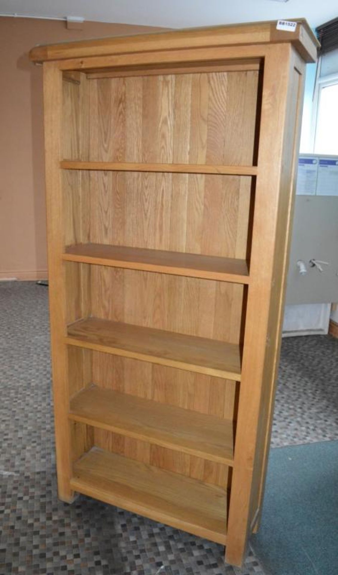 1 x Solid Oak Bookcase - H180 x W84 x D29 cms - Ref BB1522 GF - CL351 - Location: Chorley PR6