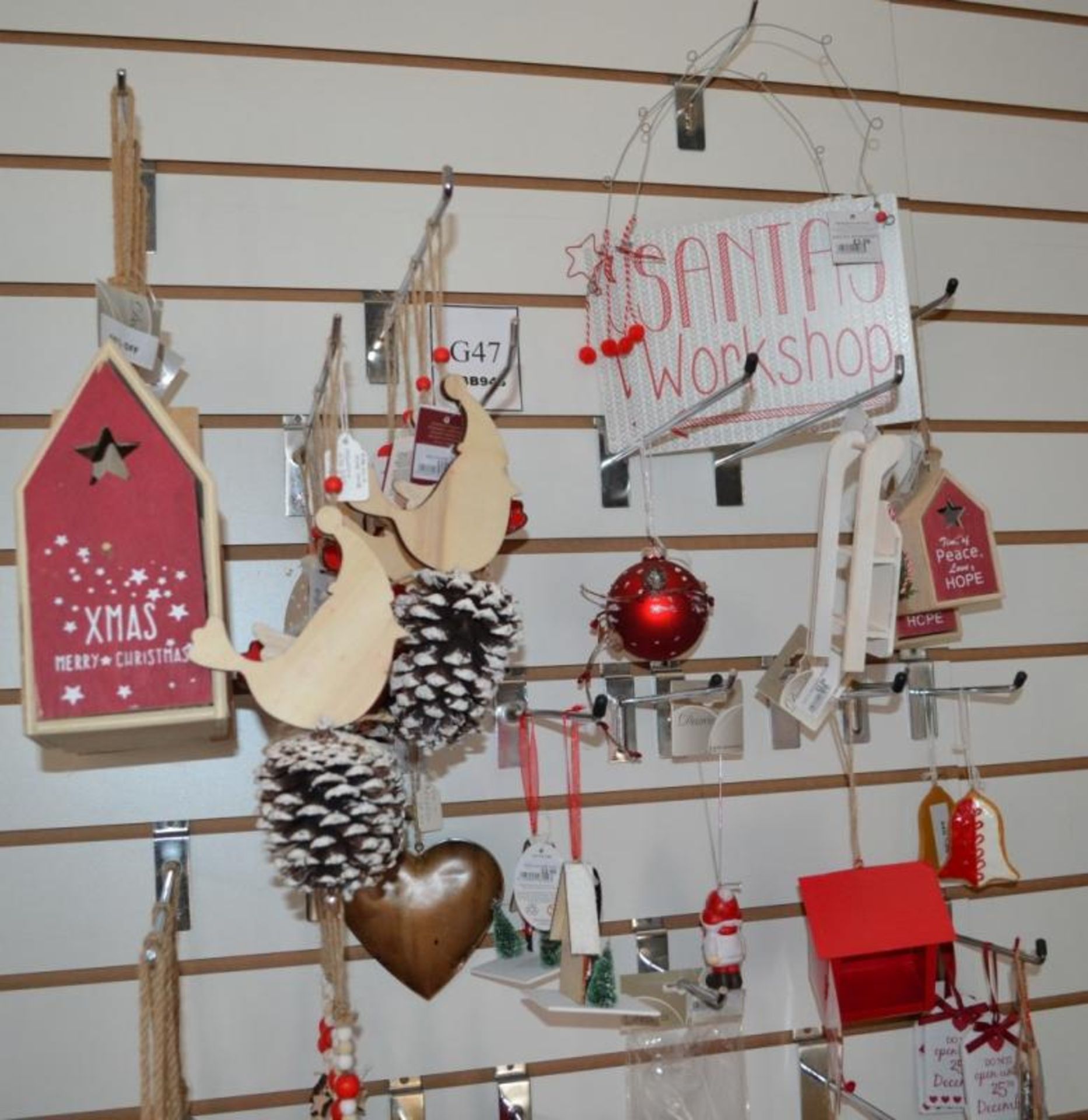 Approx 70 x Assorted Items Of Christmas Resale Stock - Selection As Shown, Mostly Wooden Decorations - Image 2 of 4