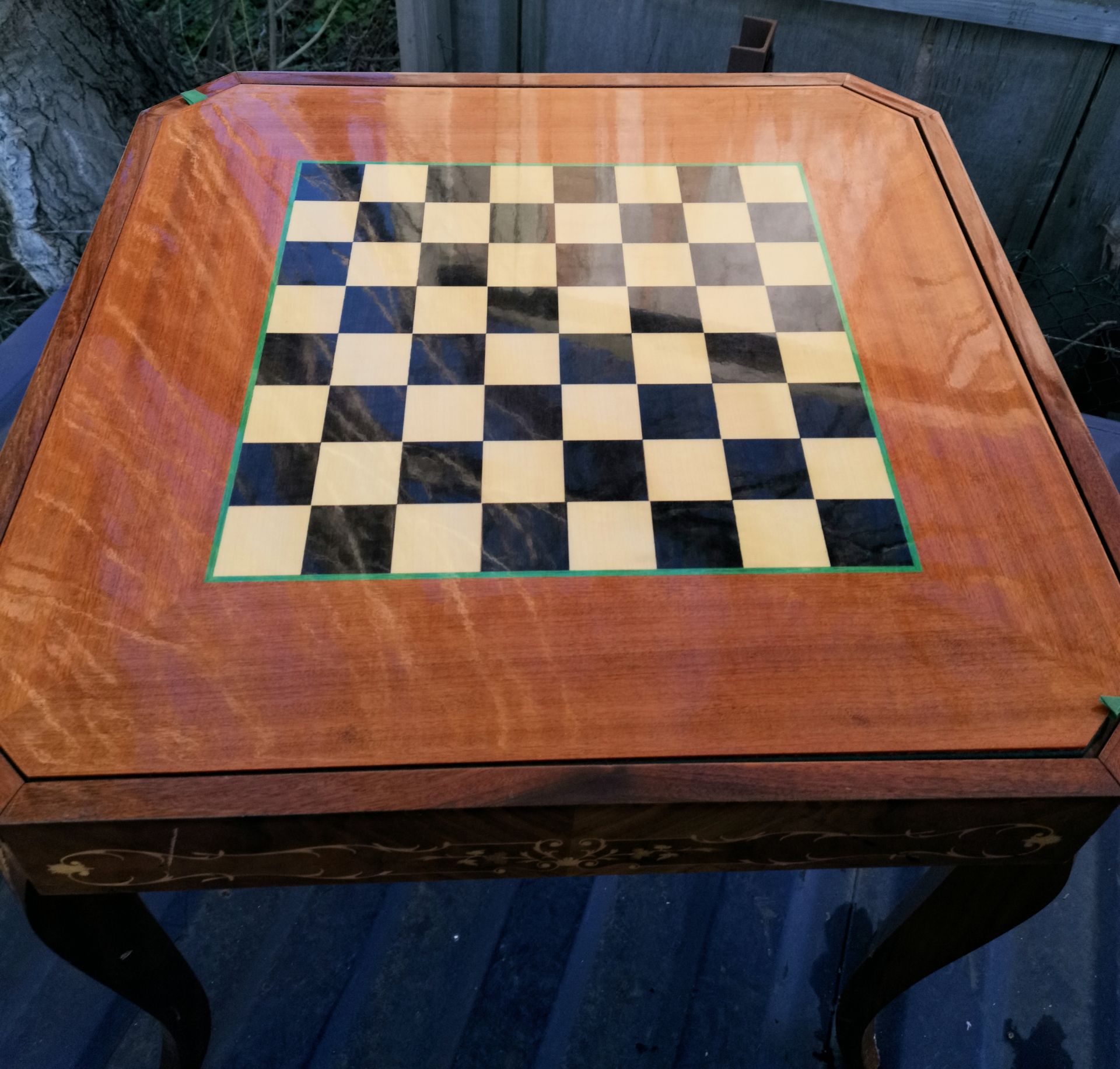 1 x Italian Marquetry Games Table - Dimensions: 780 x780 mm - CL355 - Location: Great Yarmouth - Image 4 of 6