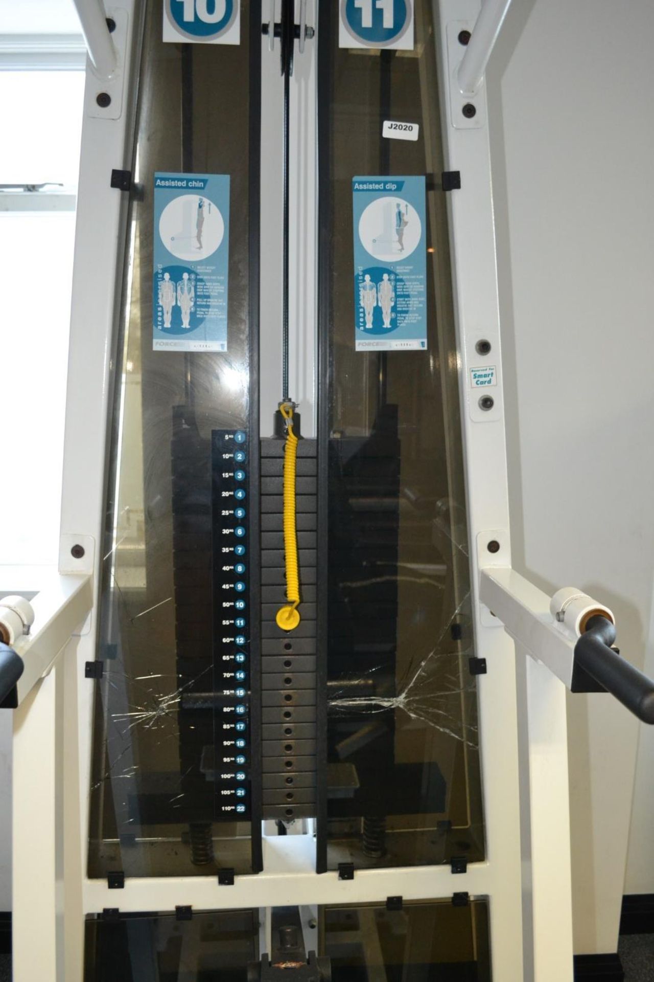 1 x Force Assisted Chin / Dip Pin Loaded Gym Machine With 100Kg Weights - Image 3 of 4